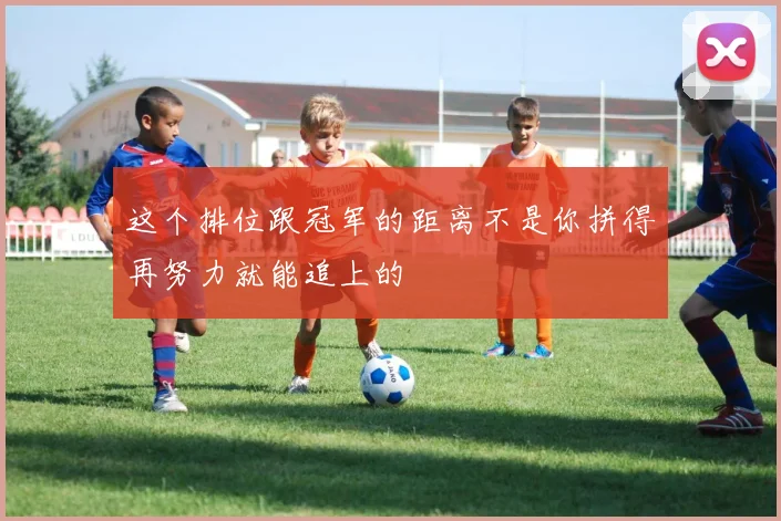 这个排位跟冠军的距离不是你拼得再努力就能追上的